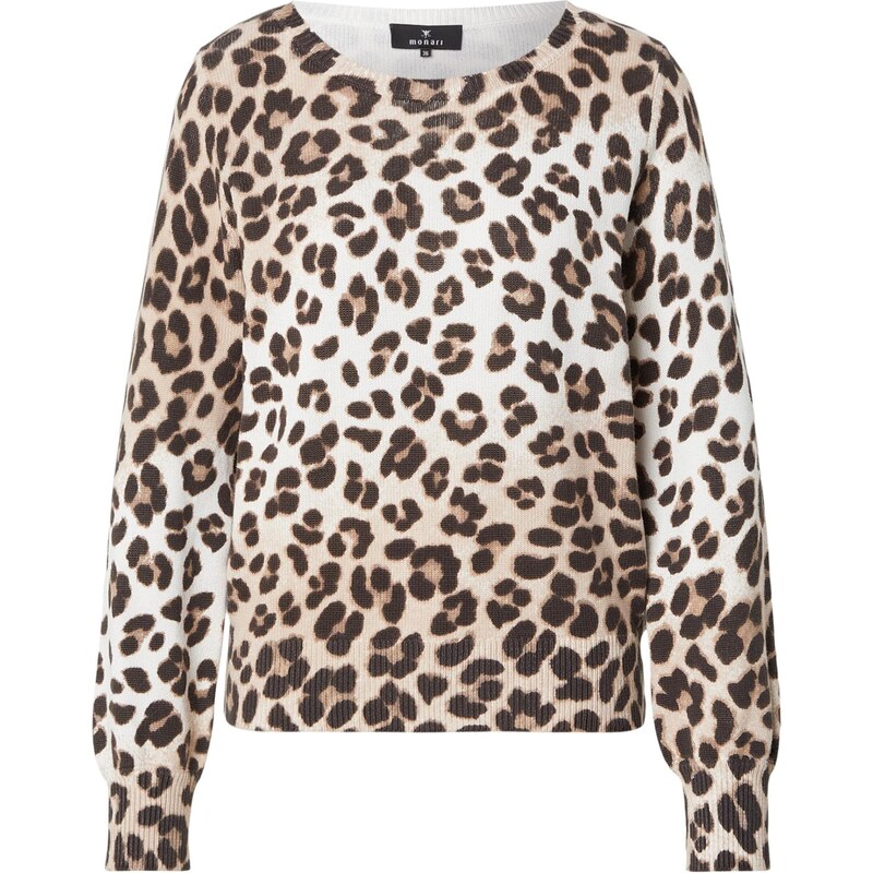 monari Sveter svetlohnedá / tmavohnedá / biela 67732751