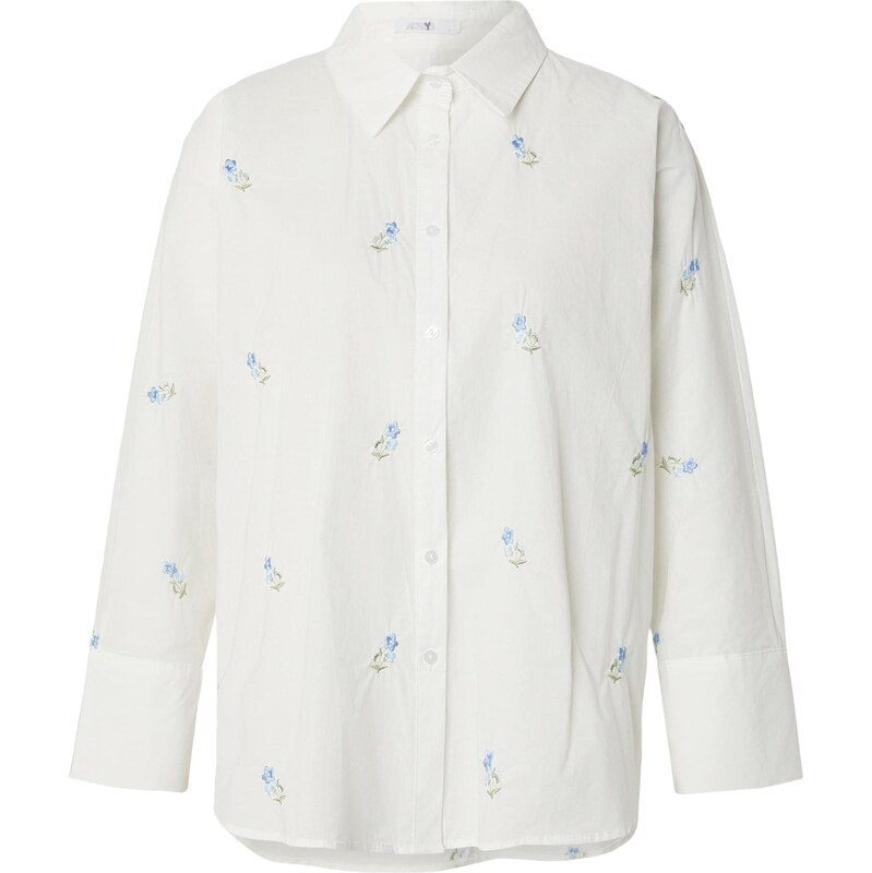 Hailys Blúzka Em44my svetlomodrá / kaki / biela 67732773