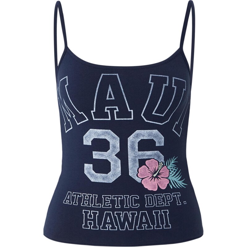 HOLLISTER Top námornícka modrá / tyrkysová / svetlomodrá / 67732814