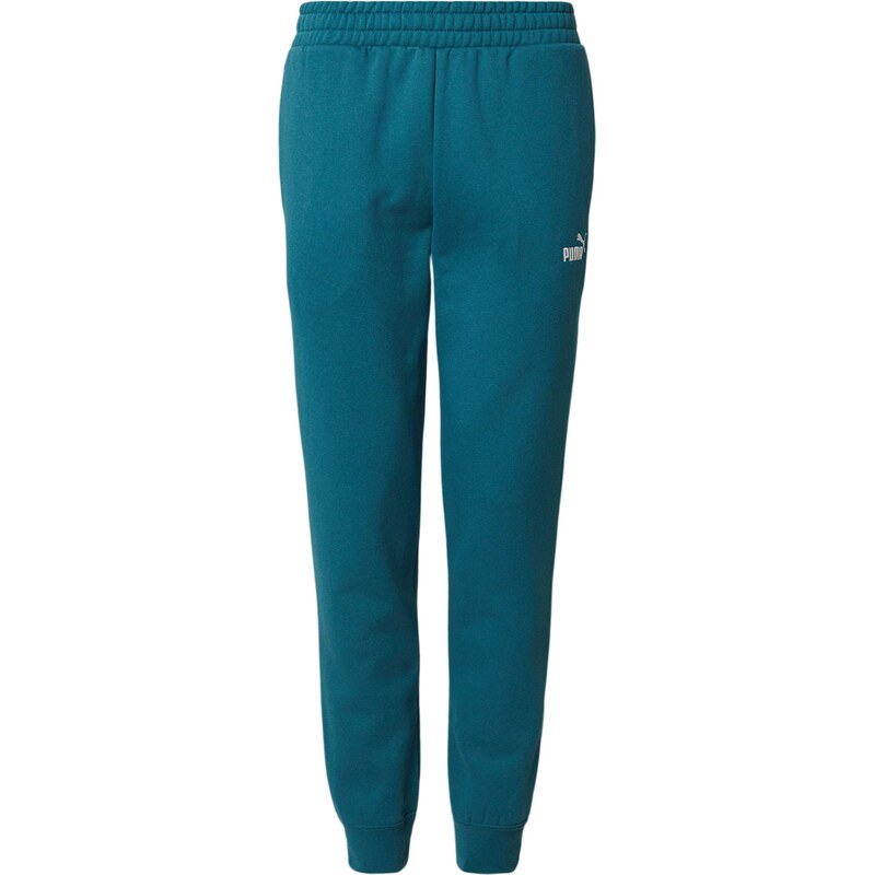 PUMA Športové nohavice ESS No. 1 nefritová / biela 67732824