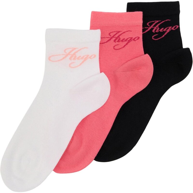 HUGO Ponožky béžová / broskyňová / svetloružová / čierna 67732888