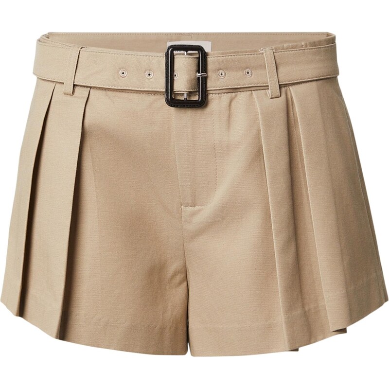 WÔNE STUDIOS Plisované nohavice tmavošedá 67733016