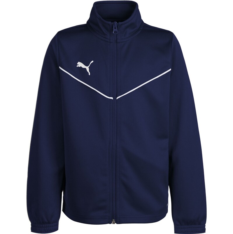 PUMA Športová bunda TeamRise námornícka modrá / biela 67728149