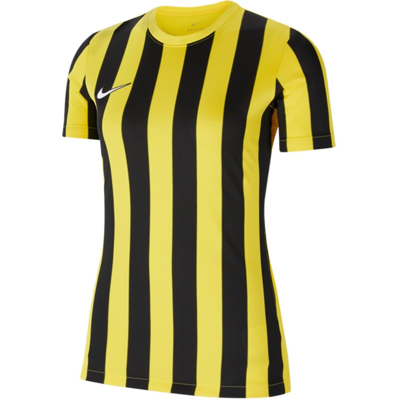NIKE Dres Striped Division IV žltá / čierna / biela 67749964