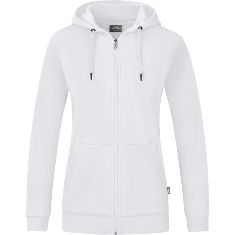 JAKO Športová mikina so zipsom biela 67750091
