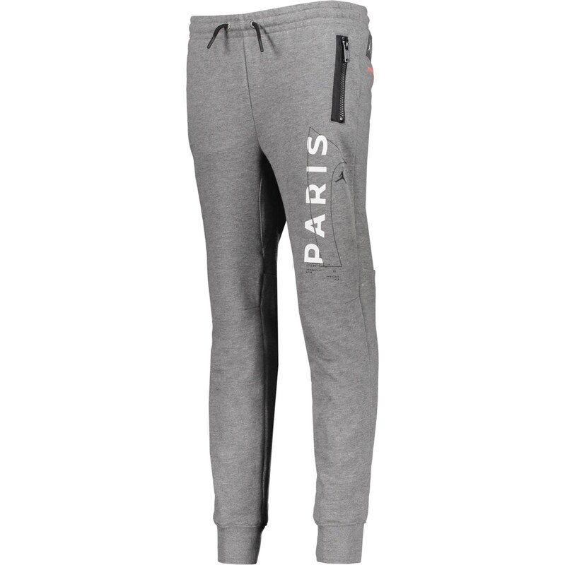 Jordan Športové nohavice sivá melírovaná / svetločervená / čierna / 67750177