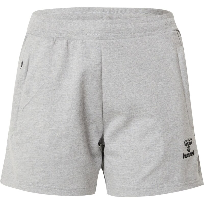 Hummel Športové nohavice Move Grid svetlosivá / čierna 67750238