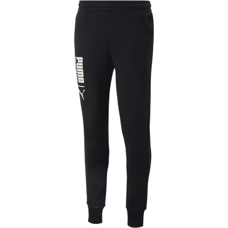 PUMA Športové nohavice čierna / biela 67750289