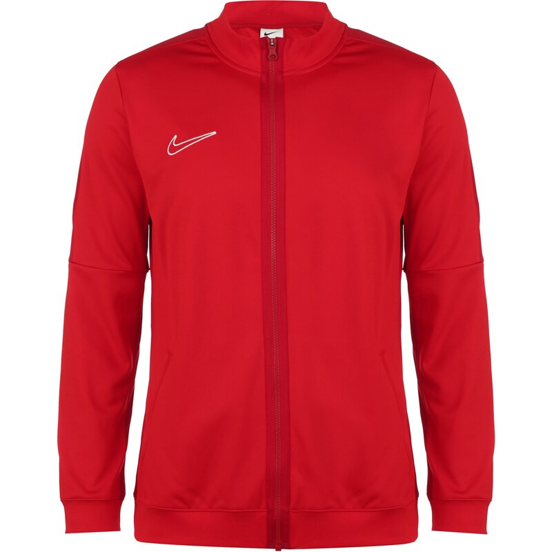 NIKE Športová mikina so zipsom Academy 23 bordová / biela 67728571