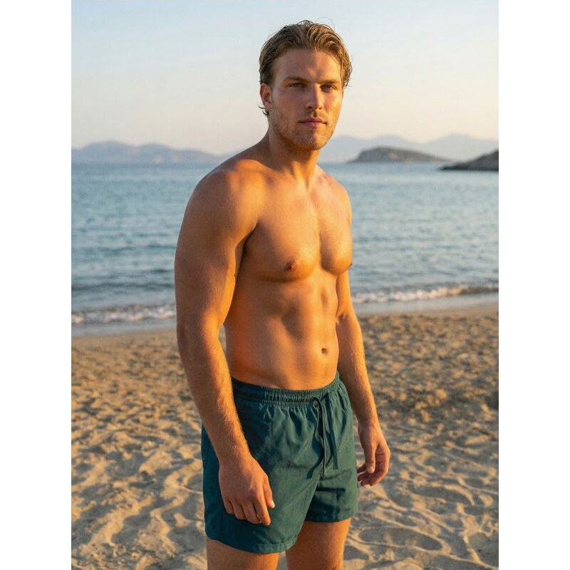 Sinsay - Plavkové šortky - indigová 67748007