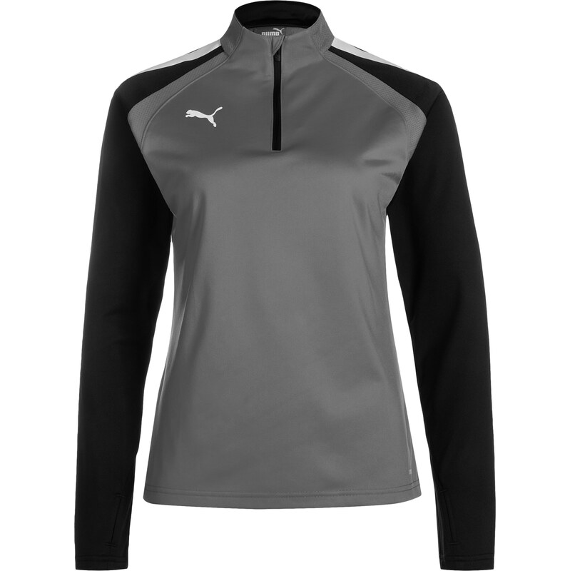 PUMA Športová mikina TeamLiga sivá / čierna 67728666