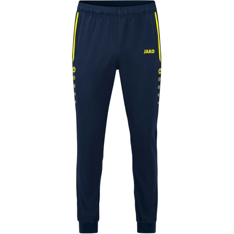 JAKO Športové nohavice námornícka modrá / neónovo žltá 67728806