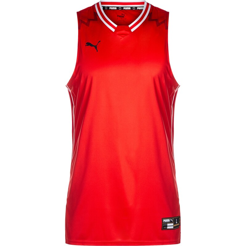 PUMA Dres Hoops Team Game červená / čierna / biela 67728862