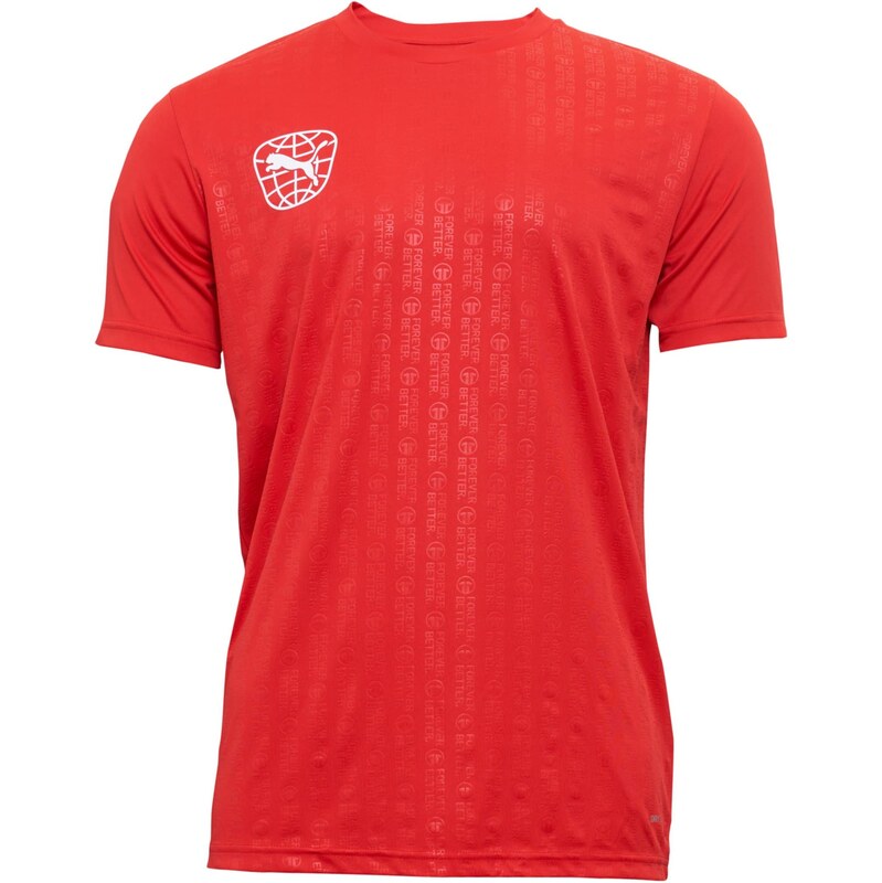 PUMA Funkčné tričko svetločervená / biela 67750567