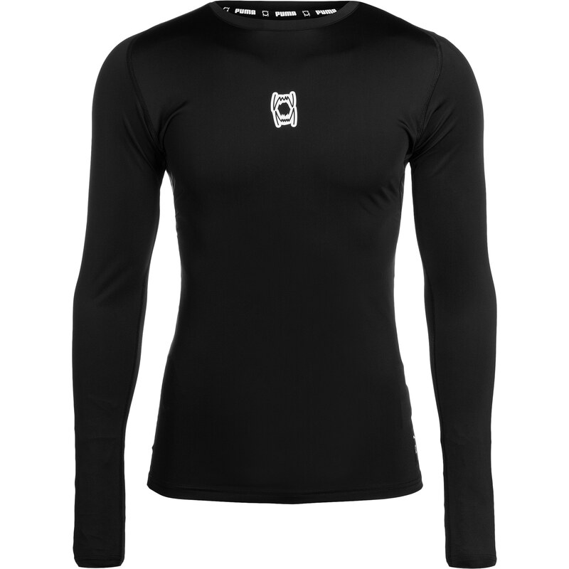 PUMA Funkčné tričko Hoops Team čierna / biela 67728879