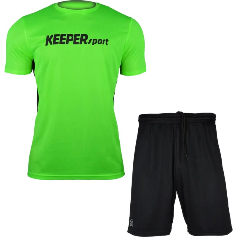 KEEPERsport Tréningový komplet limetová / čierna 67728949