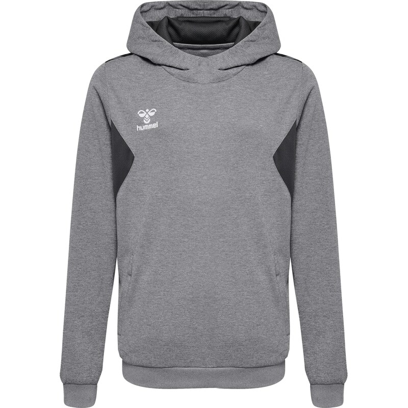 Hummel Športová mikina Authentic sivá melírovaná / čierna / biela 67728970