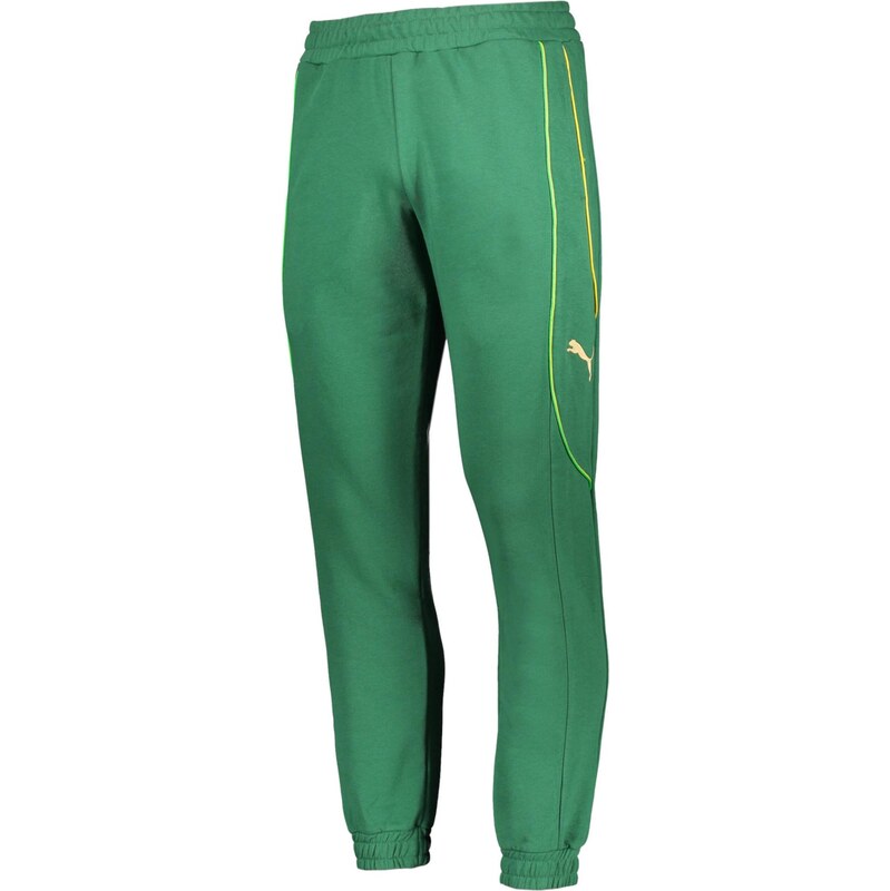 PUMA Športové nohavice žltá / zelená / biela 67750778