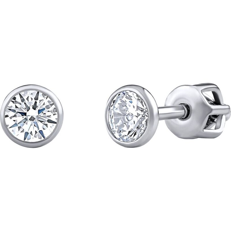 Silvego Strieborné náušnice kôstky Jenis s Brilliance Zirconia 4 mm 67725804
