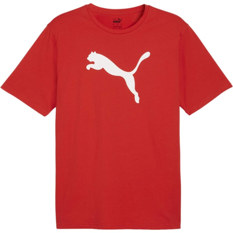 PUMA Funkčné tričko TeamRISE červená / biela 67750880