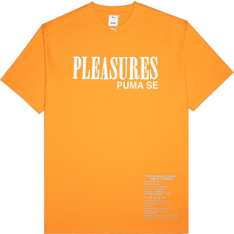 PUMA Funkčné tričko sivá / oranžová / biela 67751005