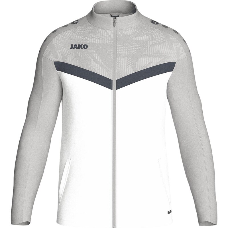 JAKO Športová bunda sivá melírovaná / čierna / biela 67751039