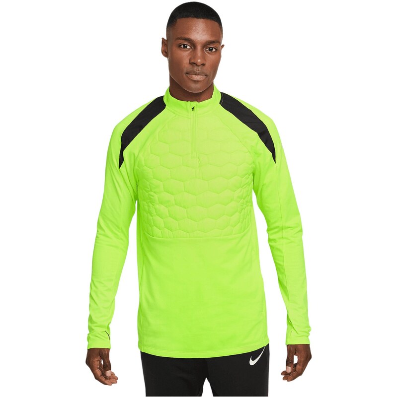 NIKE Športová mikina neónovo zelená / čierna 67751121