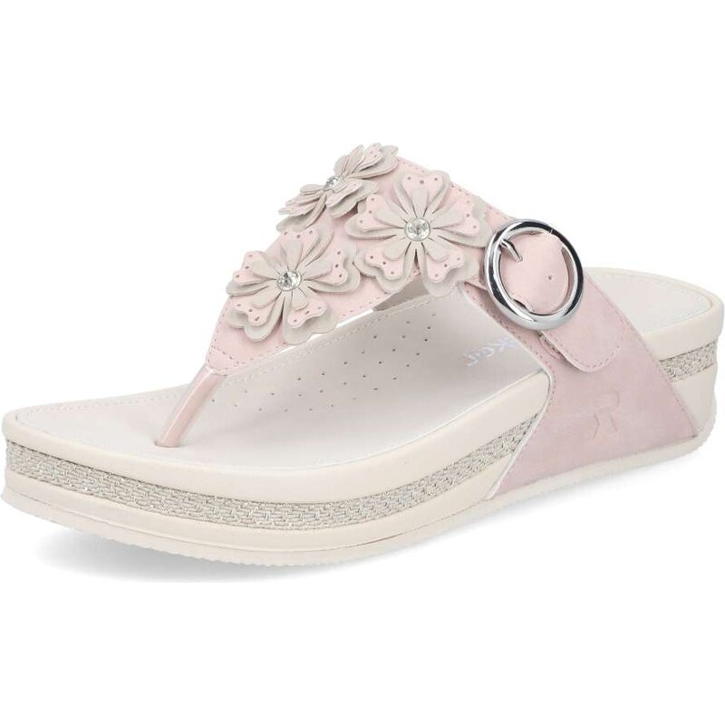 Dámske žabky RIEKER V1466-31 ružová S6 67726273