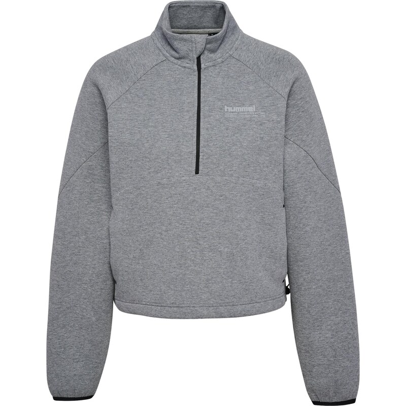 Hummel Športová mikina Tech Fleece sivá melírovaná 67729609