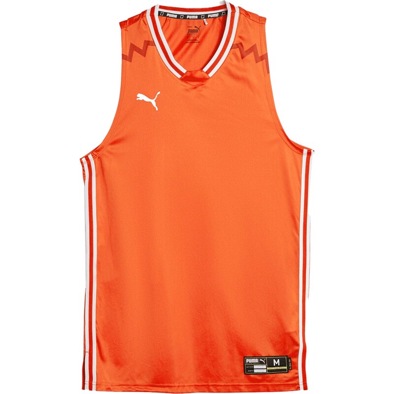 PUMA Športový top Team Game mandarínková / biela 67729711