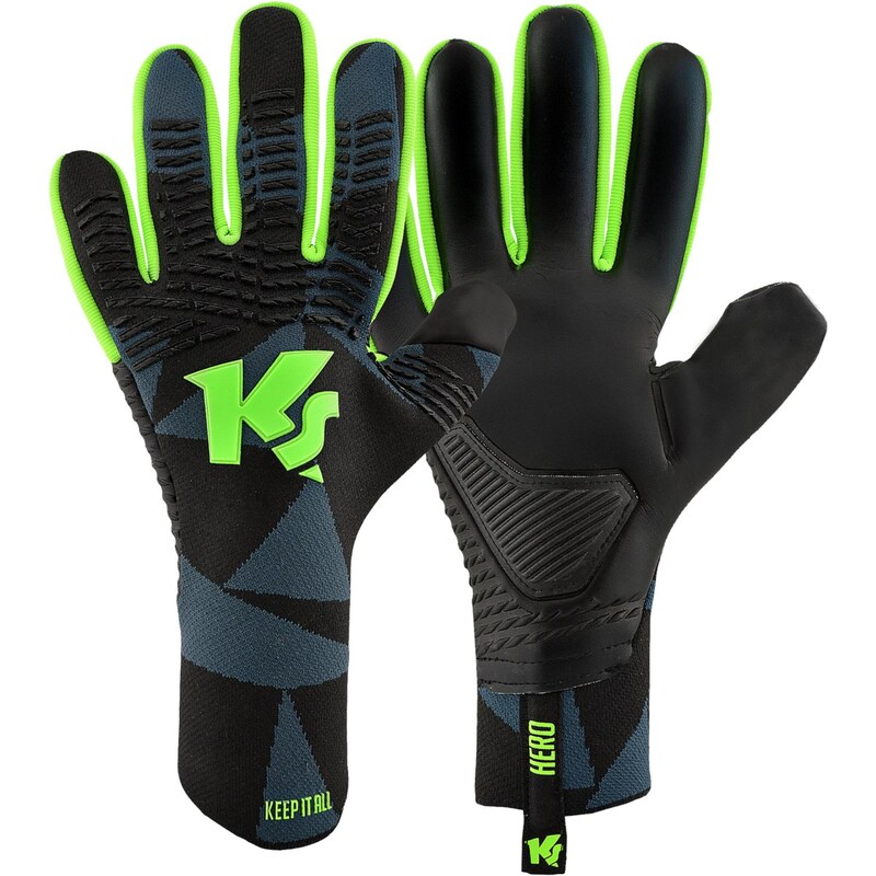KEEPERsport Športové rukavice Hero NC zelená / čierna 67729716