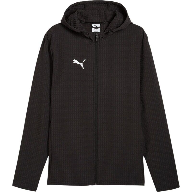 PUMA Tréningová bunda TeamAdditions čierna / biela 67729834