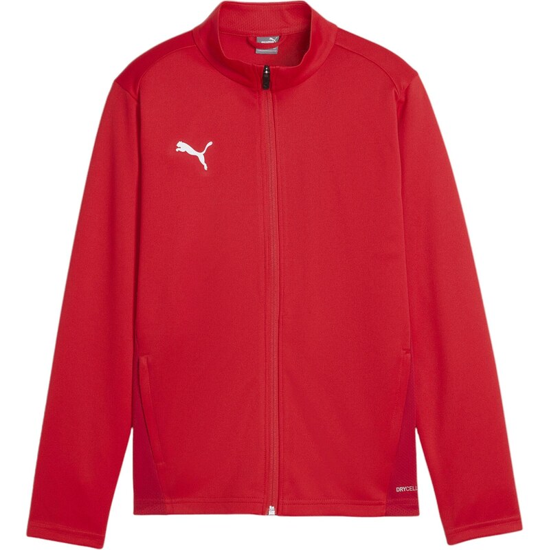 PUMA Športová bunda Team Goal červená / biela 67729825