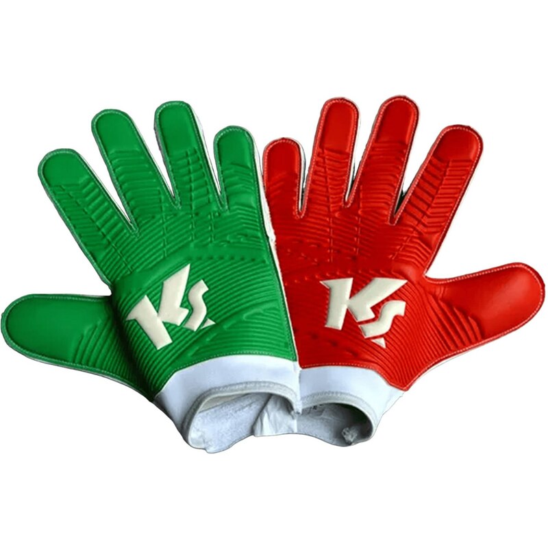 KEEPERsport Športové rukavice zelená / červená / biela 67729871