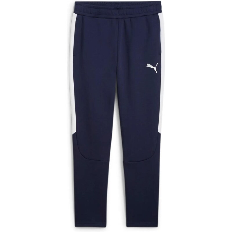 PUMA Športové nohavice TeamEVvostripe modrá / biela 67751551
