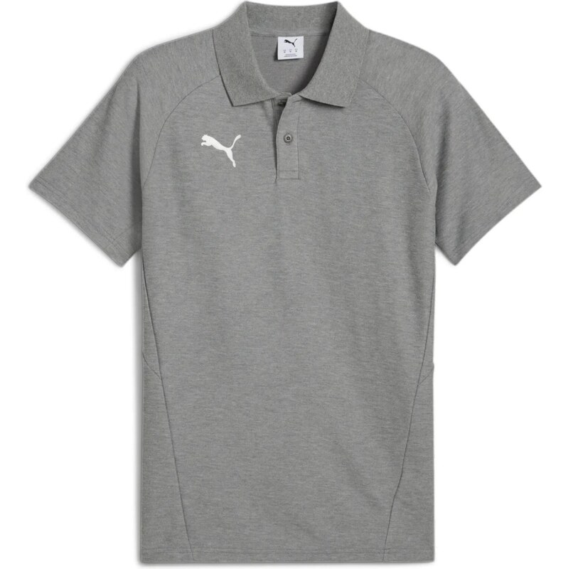 PUMA Tričko Team sivá / biela 67751546