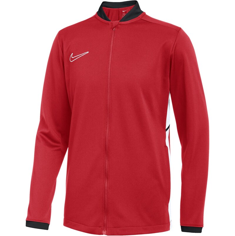 NIKE Športová mikina so zipsom Academy 25 červená / čierna / biela 67751652