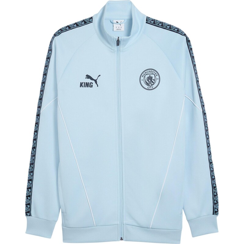 PUMA Športová bunda Manchester City King Anthem svetlomodrá / čierna 67751807