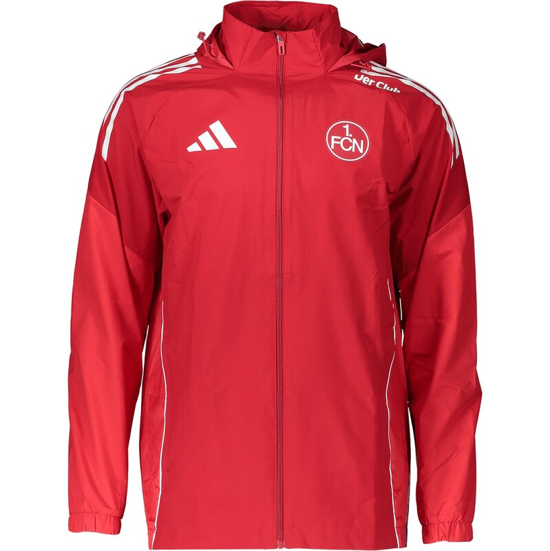ADIDAS PERFORMANCE Športová bunda FC Nürnberg červená / biela 67751850