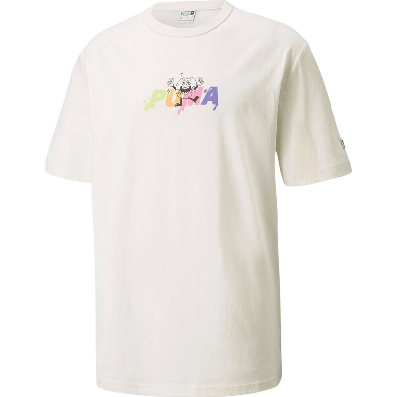 PUMA Tričko zelená / fialová / ružová / biela 67730132