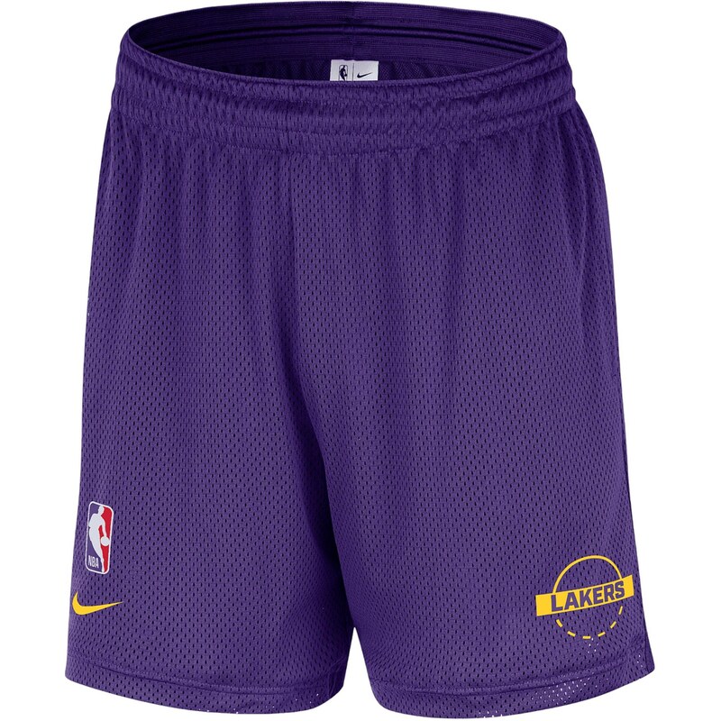 NIKE Športové nohavice Los Angeles Lakers Openhole fialová / oranžová 67731191