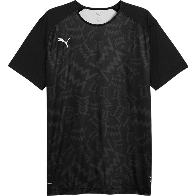 PUMA Funkčné tričko Teamjaws tmavosivá / čierna 67752023