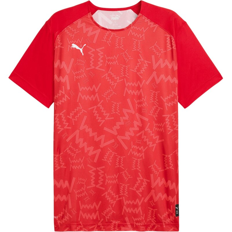 PUMA Funkčné tričko Teamjaws červená / biela 67752026