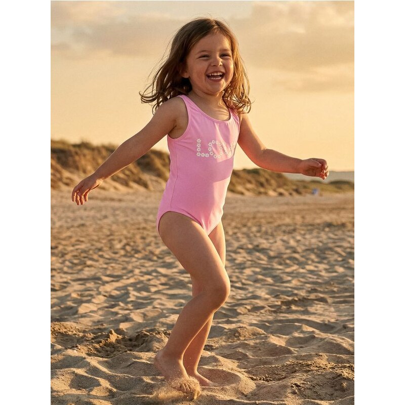 Sinsay - Plavky s kvetinovým nápisom Love - ružová 67789447