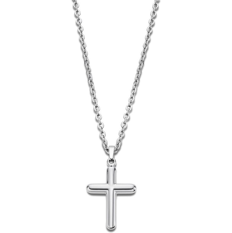 Lotus Style Pánsky náhrdelník s krížikom Men in Black LS2217-1/2 67734635