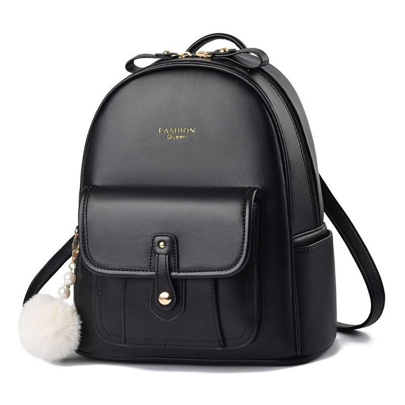 Lifestyle Dámsky stredný pevný batôžtek Qeen Čierny 11L 65227899