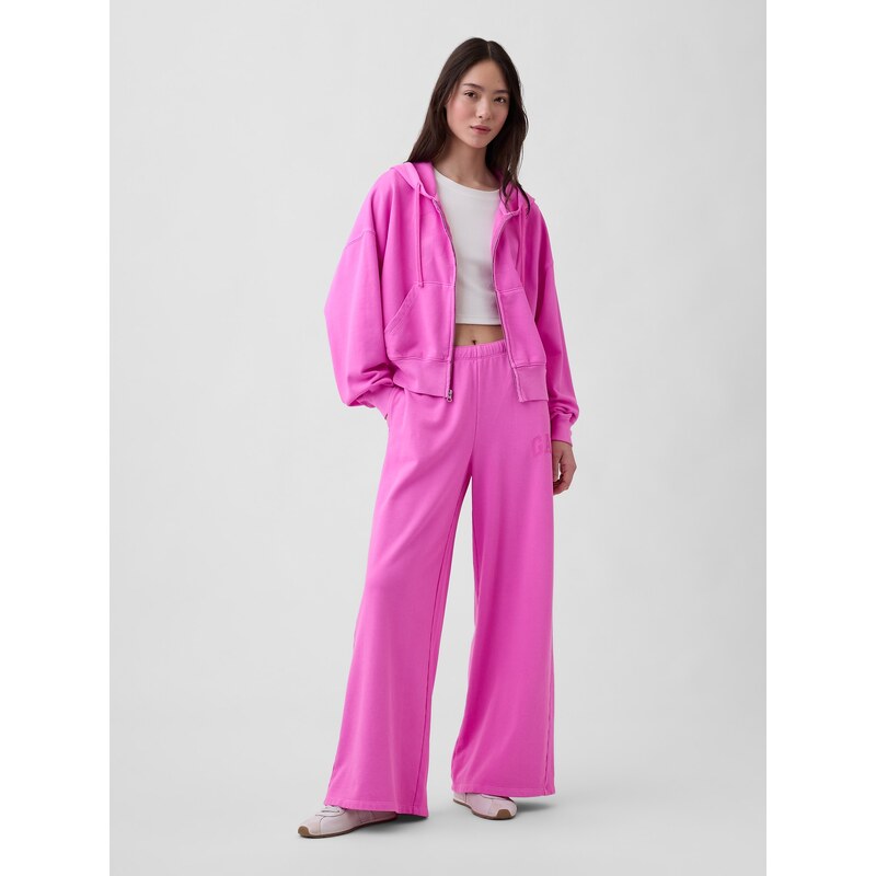 GAP dámske tepláky s logo a širokými nohavicami 67780126