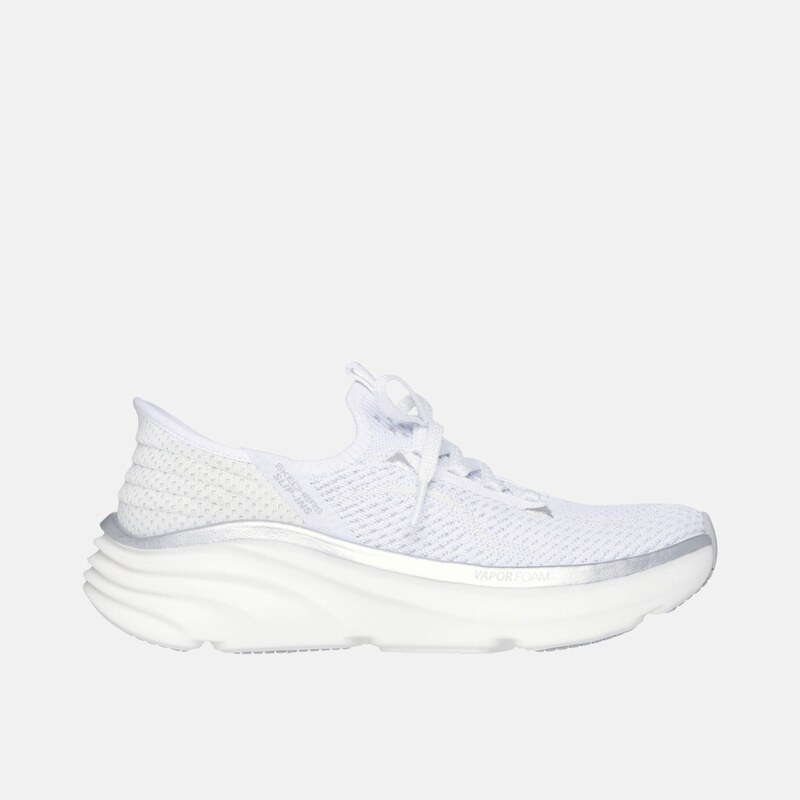 Dámske bielo-strieborné tenisky Skechers Slip-ins Relaxed fit: D Lux 67743136