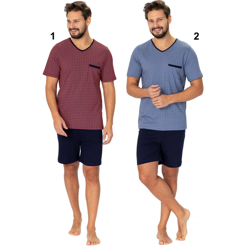 Hotberg(M-Max) Pánske pyžamo Big-Carl1002 1-bordo 3XL 49871340