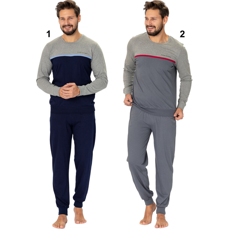 Hotberg(M-Max) Pánske pyžamo Kasjan360 1-modrá 2XL 49870328